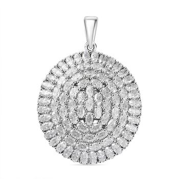 Moissanit Anh&auml;nger 925 Silber rhodiniert ca. 17,85 ct.