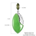 Grüne Jade und Peridot Ohrhänger 925 Silber rhodiniert ca. 26,86 ct  image number 3
