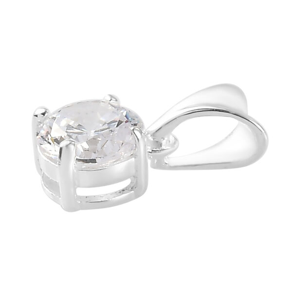 3er-Set LUSTRO STELLA Wei&szlig;er Zirkonia Ring, Ohrstecker und Anh&auml;nger 925 Silber image number 6