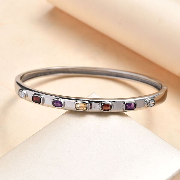 Mehrfarbiger Armreif, ca. 19cm Edelstahl ca. 2,06ct 2.06 ct image number 1