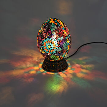 Mosaic Glass table lamp size:15*23cm color:multi color material: iron glass   weight:1KGS