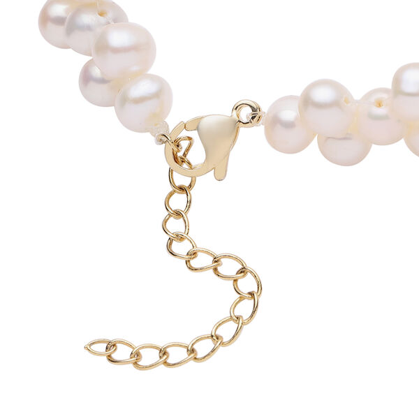 S&uuml;&szlig;wasserzuchtperlen-Armband, ca. 19 cm, Messing ca. 97,50 ct image number 4