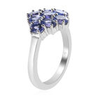 AAA Tansanit-Ring, 925 Silber platiniert  ca. 1,89 ct image number 4