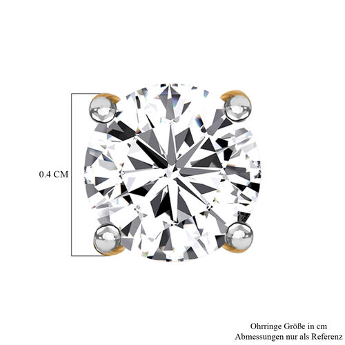IGI-zertifizierte SI GH Diamant-Ohrringe in 585 Gelbgold - 0,50 ct. image number 11
