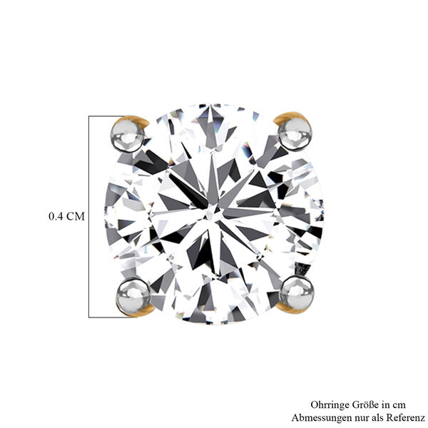 IGI-zertifizierte SI GH Diamant-Ohrringe in 585 Gelbgold - 0,50 ct. image number 11