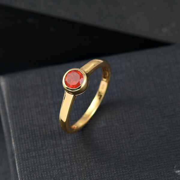 D'Joy AA mexikanischer Kirschfeuer-Opal Ring - 0,36 ct. image number 2