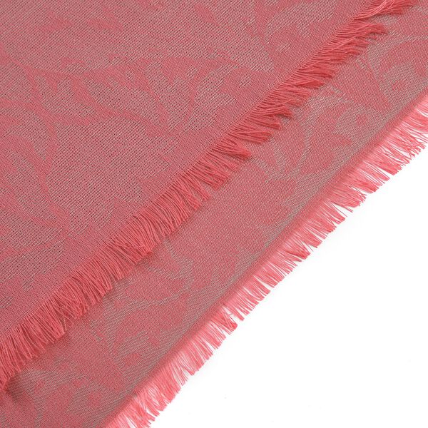 Jacquardgewebter Schal, 170x70cm, Koralle image number 3