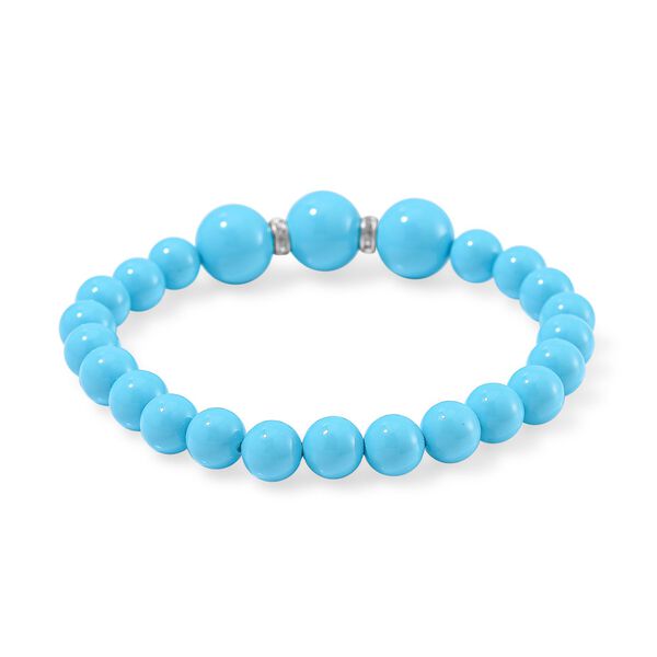 Sleeping Beauty türkisfarbenes Muschelkernperle Schmuckset image number 4