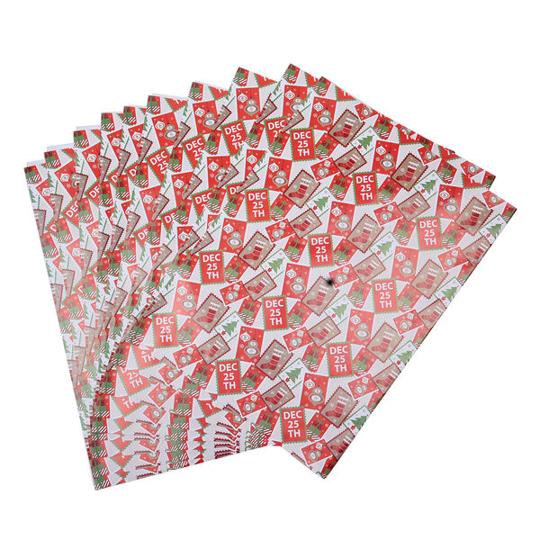 40er-Set Geschenkpapiere, Weihnachtsmotiv, Gr&ouml;&szlig;e 51x74 cm, Mehrfarbig&nbsp; image number 3