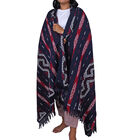 Handgefertigte Tenun-Decke mit Tiermotiv, 119,3x254cm