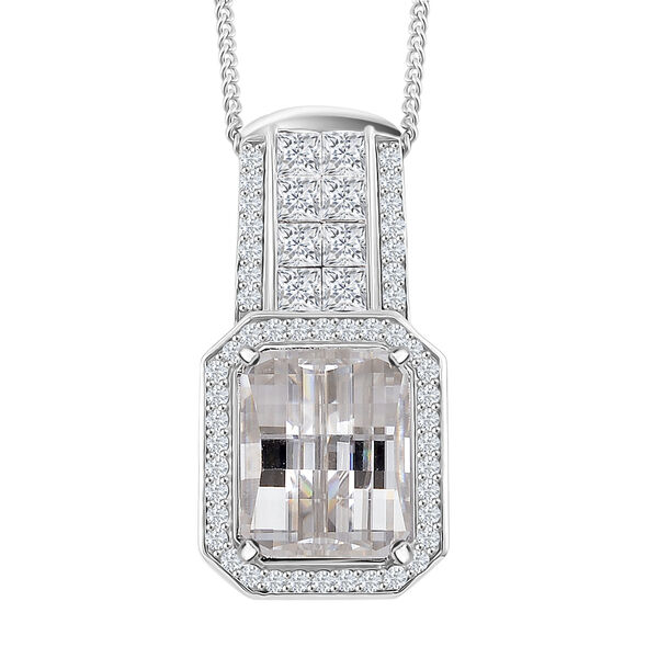 D'Joy Moissanit Schmuckset ca. 45 cm 925 Silber Rhodiniert ca. 4,29 ct.