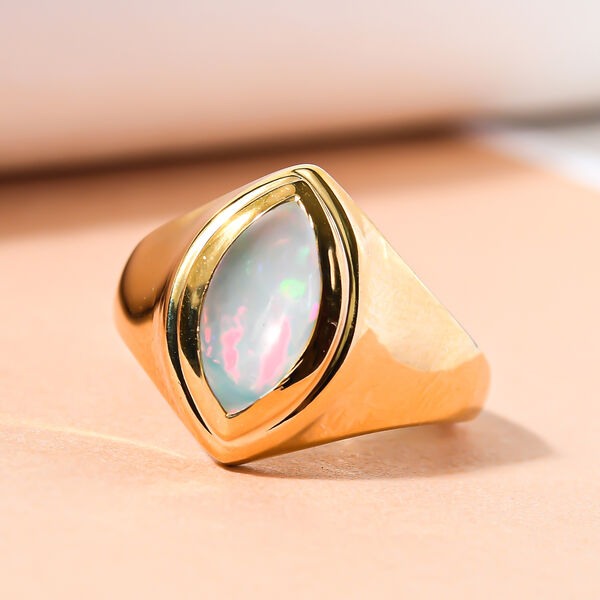 Nat&uuml;rlicher, &auml;thiopischer Opal-Ring - 1,13 ct. image number 2