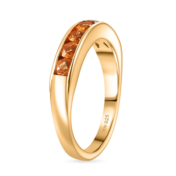 D'Joy AA orange Saphir Ring - 1,05 ct. image number 5