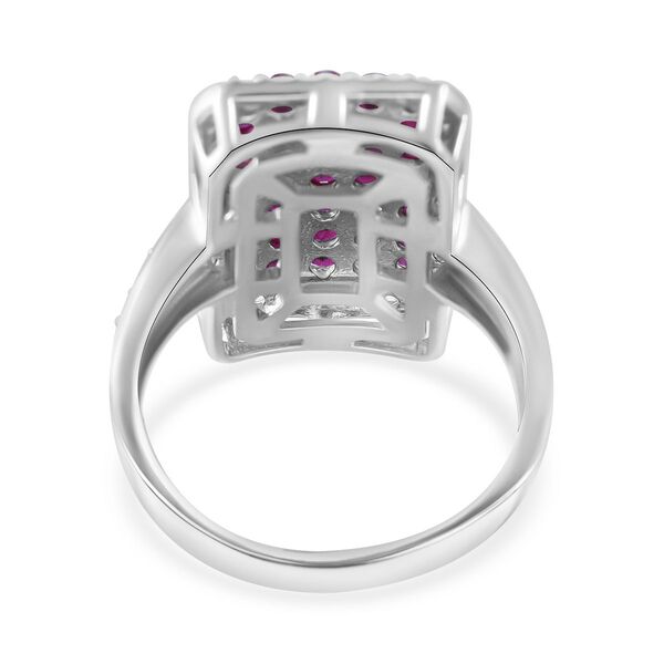 AA nat&uuml;rlicher Mosambik Rubin  und Zirkon-Ring - 2,45 ct. image number 3