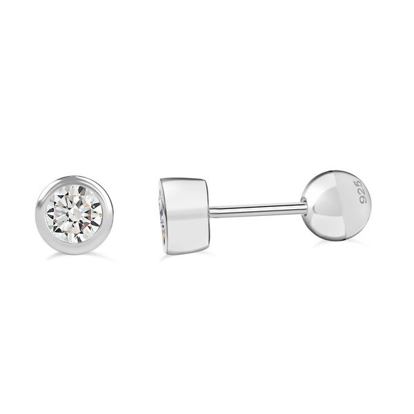 Moissanit Ohrringe, 925 Silber rhodiniert - 0,46 ct. image number 0