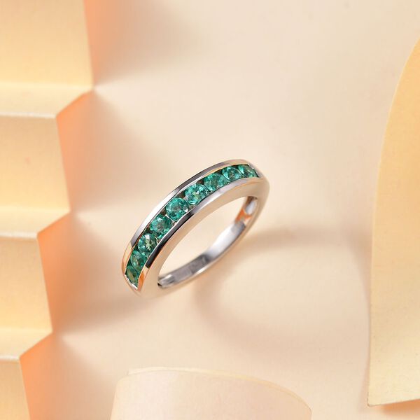 RHAPSODY AAAA Kolumbianischer Smaragd Ring in 950 Platin - 0,86 ct. image number 2