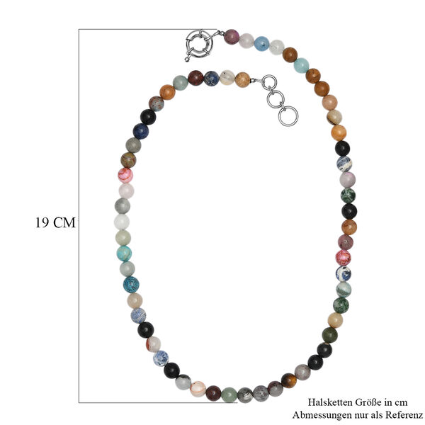 Multi Edelstein 50+2,5cm Halskette - 230 ct. image number 5