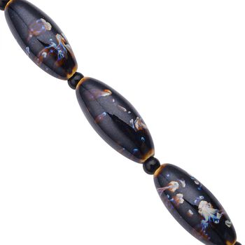 Keramik-Halskette, 60 cm, silberfarben 756.00 ct