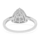 Diamant Ring 925 Silber Bicolor  ca. 0,50 ct image number 4