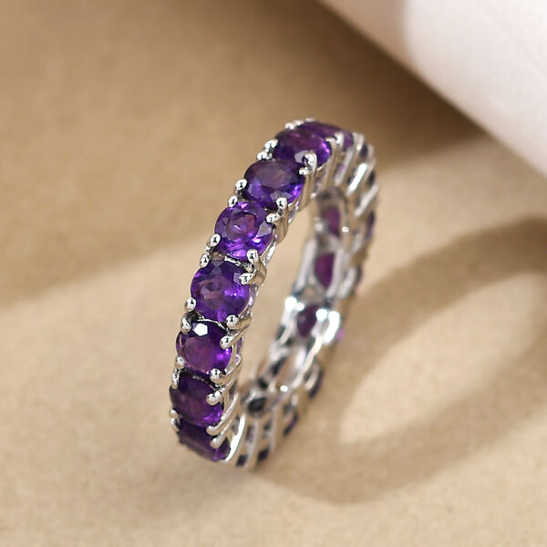Lusaka Amethyst-Ring, 925 Silber platiniert  ca. 4,38 ct image number 2