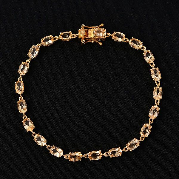 EVER TRUE Citrin Armband ca. 19 cm Nickelfreies Messing ca. 9.05 ct image number 1
