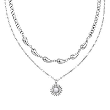 Glasperle Halskette ca. 50 cm + 5 cm Extender