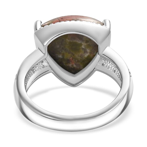 Unakite Ring Edelstahl (Gr&ouml;&szlig;e 17.00) ca. 6,85 ct image number 6