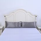 Serenity Night: 2er-Set Kissenbezüge aus 100% Maulbeerseide, Größe 40x80 cm, Grau