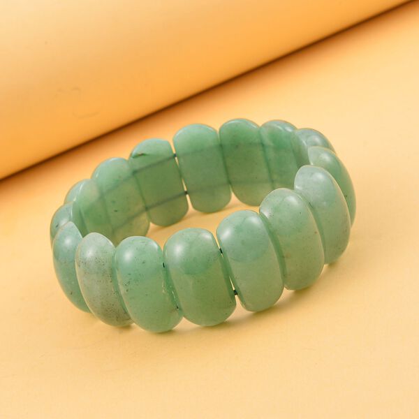 Gr&uuml;ner Aventurin Armband, 18 cm,  ca. 365.50 ct image number 2