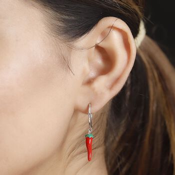 GP Kollektion Chili Ohrringe 925 Silber rhodiniert