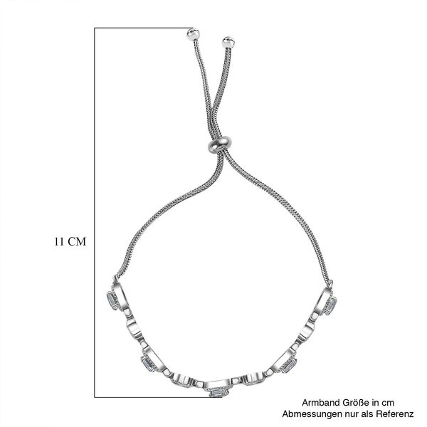 Himmelblauer Topas Armband ca. 26.75 cm Edelstahl ca. 2.55 ct image number 6