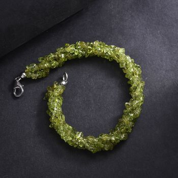 Nat&uuml;rliches Peridot Armband, 19 cm - 100 ct.