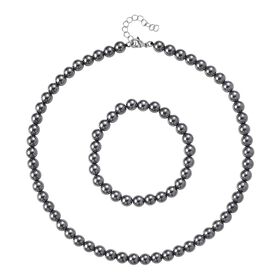 Terahertz Schmuckset 316L Edelstahl ca. 255,00 ct.