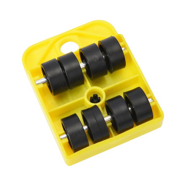 5er-Set M&ouml;belroller in Gelb, Gr&ouml;&szlig;e: 7,8x10 cm und 7x34 cm image number 9