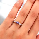 Tansanit und Zirkon-Ring - 0,69 ct. image number 2