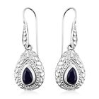 Masoala Saphir (Fissure gefüllt) Ohrringe 925 Silber ca. 2,59 ct.