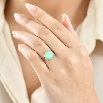 RHAPSODY AAAA nat&uuml;rlicher, &auml;thiopischer Welo Opal Ring in 950 Platin - 5 ct.