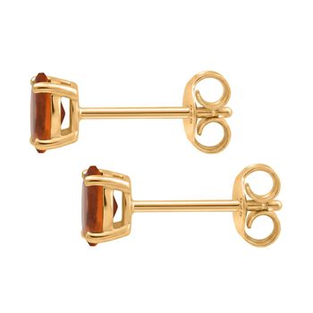 D'Joy AA Feueropal Ohrringe 925 Silber 750 Gelb Vergoldet ca. 0.29 ct