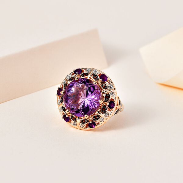 GP Trionfo Kollektion- AA Rose De France Amethyst und Multi-Edelstein-Ring - 9,71 ct. image number 2