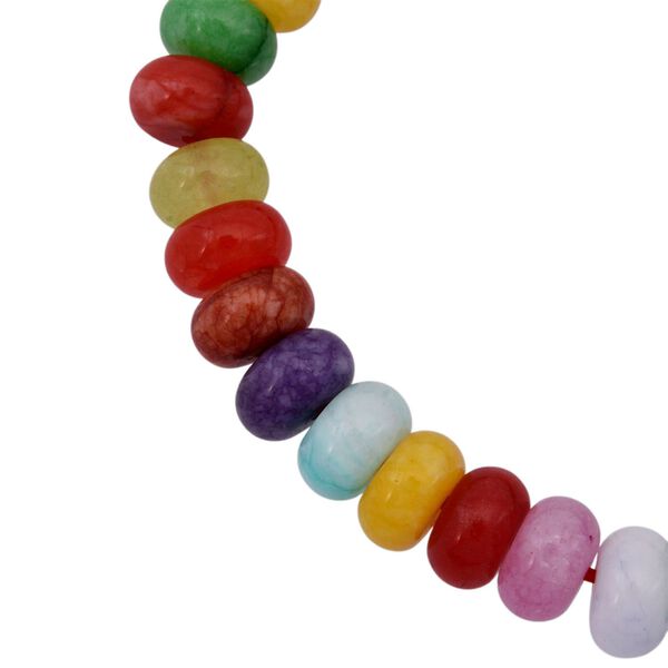 Mehrfarbige Achat 45cm Halskette und 19cm Armband image number 9