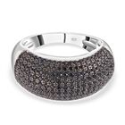 Schwarzer Spinell Ring, 925 Silber, (Größe 16.00), ca. 1.78 ct