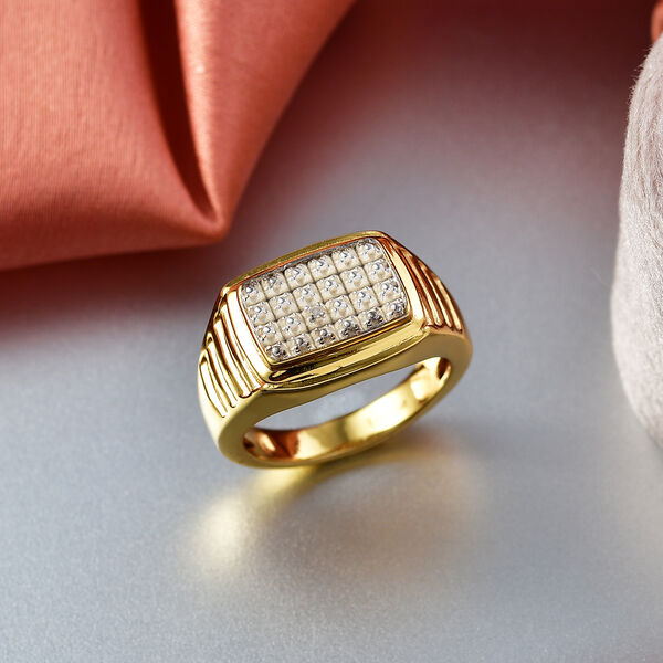 EVER TRUE Wei&szlig;er Diamant Ring Nickelfreies Messing (Gr&ouml;&szlig;e 23.00) ca. 0,00 ct image number 1