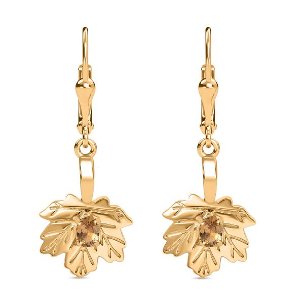 AA nat&uuml;rlicher goldener Tansanit Ohrringe, ca. 0,32 ct.