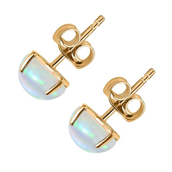 AAA Nat&uuml;rliche, &auml;thiopische Welo Opal Ohrringe in 375 Gold - 2,53 ct. image number 4
