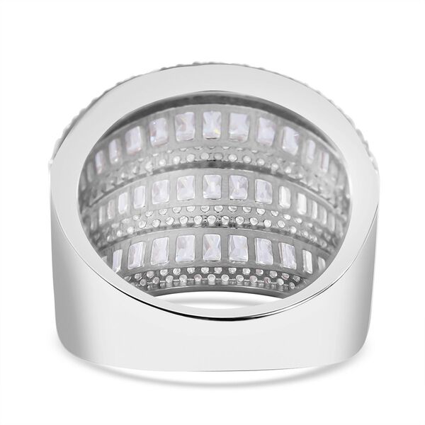 LUSTRO STELLA - Wei&szlig;er Zirkonia Ringe 925 Silber rhodiniert (Gr&ouml;&szlig;e 16.00) image number 3