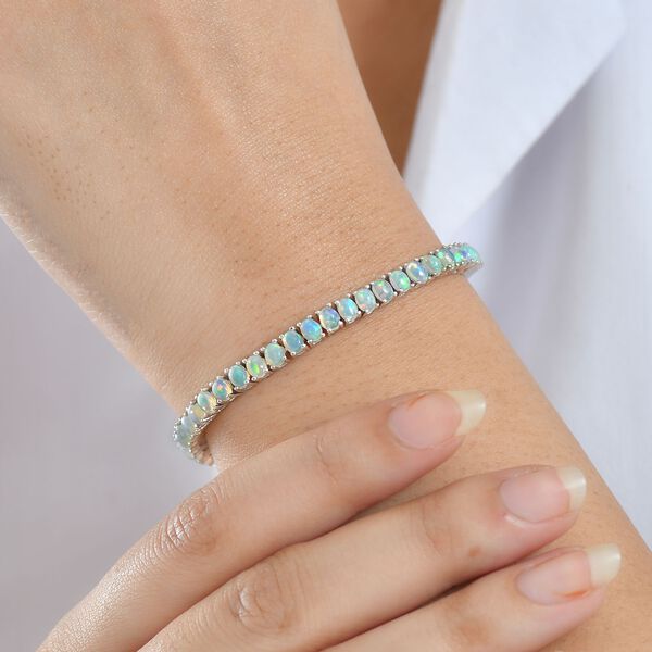 D'Joy AA &auml;thiopisches Welo Opal 19cm Armband, 925 Silber rhodiniert - 6 ct. image number 3