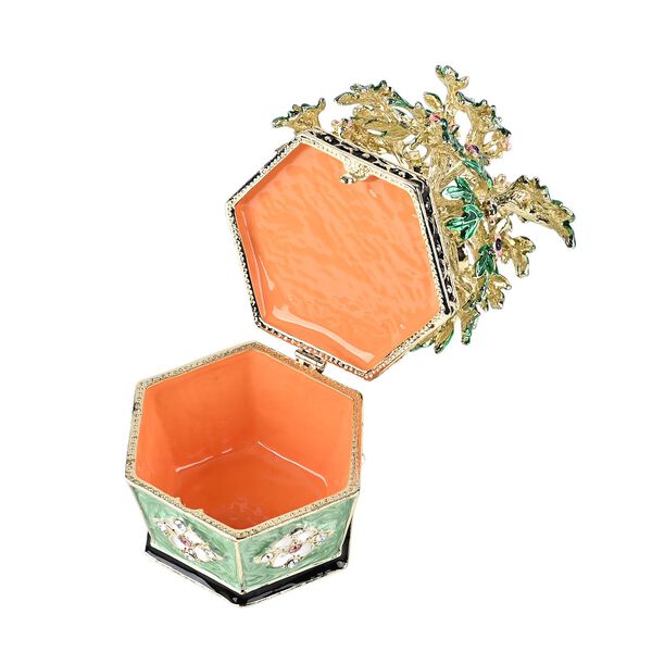 Geldbaum-Schmuckschatulle, 12x6,5 cm, Grün image number 5