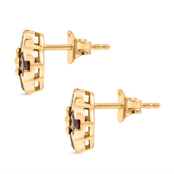 D'Joy AA nat&uuml;rlicher Rhodolith Granat Ohrringe - 2,30 ct.