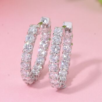 LUXURIANT SI-GH Labor Diamant Ohrringe, 925 Silber rhodiniert - 2 ct.