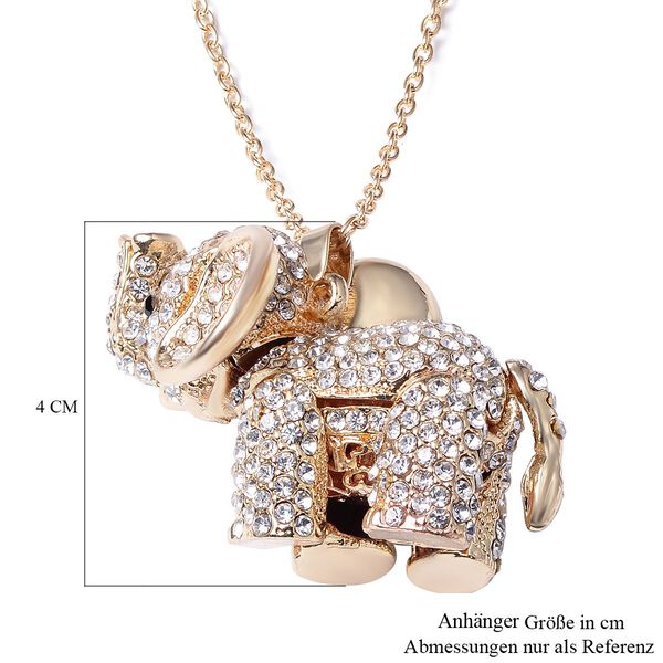 Kristall Elefant-Anh&auml;nger mit Kette, 60 cm image number 7